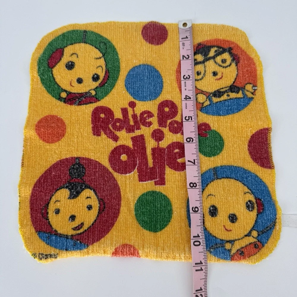 Rolie‎ Polie Olie Wash Cloth Rare Mom Dad Zowie Yellow Terry Cloth Disney